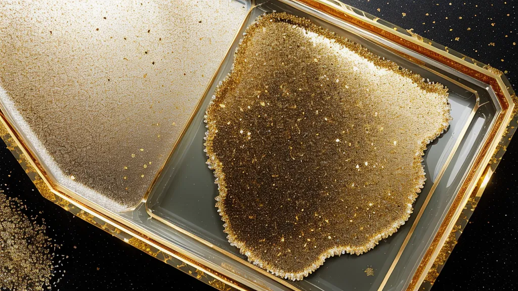 Fotografía cenital con luz natural de una pieza de resina para evitar reflejos